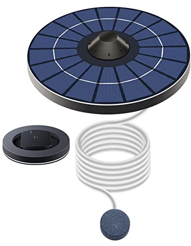 Aireador Solar para Estanque, Bomba oxigenadora Flotante para pecera, energía Solar al Aire Libre para Suministro de Estanque, característica de Agua