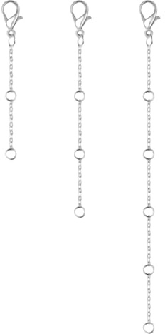 MIRKUZI Estensori per collane Set di tre catene di estensione: collana, cavigliera e bracciale, unisex.