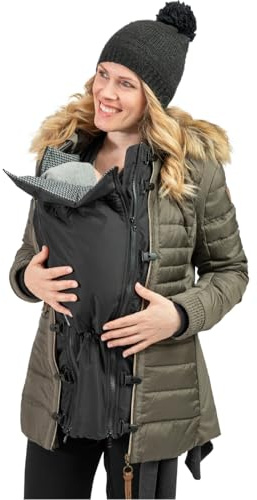 Jackenerweiterung, mach Deine Lieblingsjacke zur Umstandsjacke oder Tragejacke, für Jede Jacke & Konfektionsgröße, für Schwangerschaft & Baby-Tragezeit, Ganzjahres-Kombiset (Winter & Übergang)
