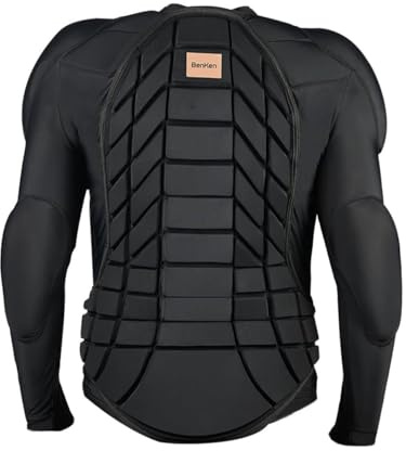 BenKen Équipement de protection ultra léger pour le ski, la colonne vertébrale, le dos, les sports de plein air, vêtements anti-collision pour snowboard, patinage, ski, équitation, moto, motocross