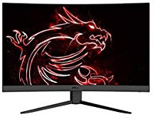 MSI Optix G27C4 FHD 1500R Curvature 16:9 Aspect Ratio Non-Glare Super Narrow Bezel 1ms 1920 x 1080 165Hz Refresh Rate Tilt Adjustment AMD FreeSync 27 Curved Gaming Monitor