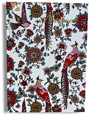 Maturi A5-Notizbuch mit festem Einband und verzauberten Blumen, mit Goldfoliendetails und glänzender Oberfläche