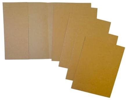 Janrax Heftumschläge aus Kraftpapier, 22,9 x 17,8 cm, 5 Stück