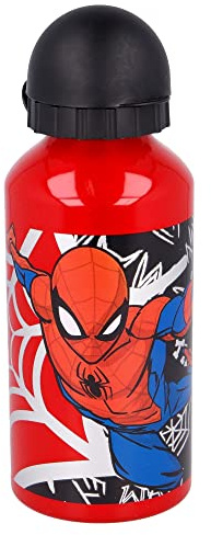 Stor Aluminiumflaska för barn – Spiderman återanvändbar vattenflaska 400 ml