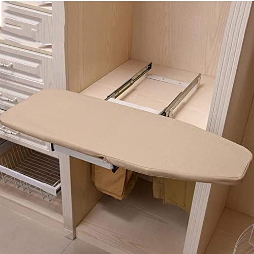 Tablas de planchar Tabla de planchar plegable extraíble y giratoria para armario, armario – Tabla de madera con funda extraíble,Tabla con Funda para Centro De Planchado para Cajón Extraíble Giratoria