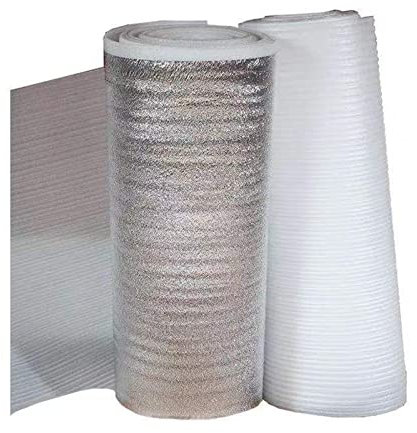 Papel de Aluminio Espuma de Polietileno Base Aislante Suelo Laminado 2 mm de Espesor Base para Suelos de Parquet y Laminados con Protección Contra La Humedad(Size:1*20m)