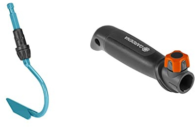 Gardena combisystem-Kultivator: Ideales Gartenzubehör zum Lockern verkrusteter Böden (3132-20) & combisystem-Kleingeräte-Griff: Stabiler Handgriff für alle combisystem-Geräte (8909-20)