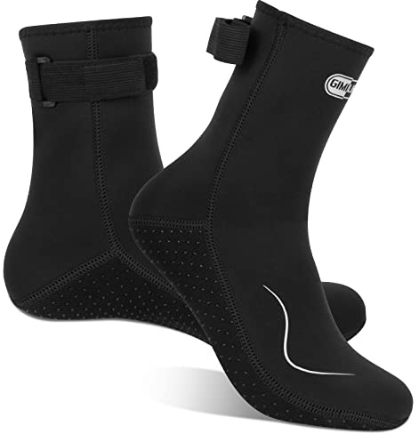 Gimilife Swimming Socks for Men Women, 3MM Neoprene Socks Wetsuit Diving Socks Thermal Water Socks Swim Socks for Beach Activities Scuba Swim Diving Snorkel Surfing