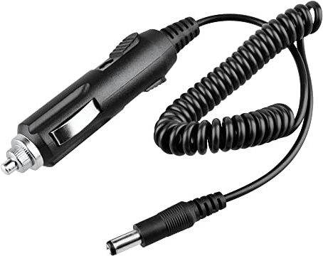 Guy-Tech Bil DC-adapter kompatibel med Coby CA-703 CA703 bärbar DVD-spelare TF-DVD5000 TF-DVD530 TF-DVD450 TF-DVD500 TF-DVD7379 V.ZON TF-DVD7052 9V – 12 V bil campare tändare kontakt strömförsörjning