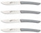 Berkel - Color Set 4 Coltelli Bistecca Lama Liscia 11 cm - Grigio