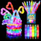 Tubos luminosos, infantiles, 24 unidades, se doblan, para fiesta, decoración, regalo de invitados, para 7-10 años, piñatas