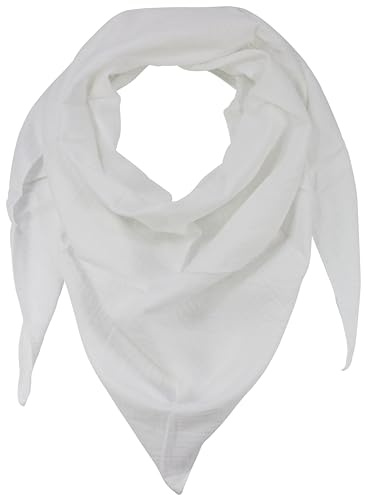 fashionchimp BASIC-Dreieckstuch in Uni-Farben aus 100% Baumwolle, Dreieck Musselin-Schal, leichtes Tuch für Damen und Herren