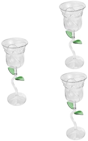 Alipis 3 Pièces Verre À Vin Rose Verres À Whisky Verres À Cocktail Gobelet À Vin Verres À Vin Verres À Vin En Plein Verres À Vin Verres À Vin Fantaisie Gobelet À Cocktail Pour Fête