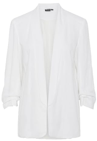 PIECES Pcpia Bosella Blazer Noos, Blanc éclatant., XL