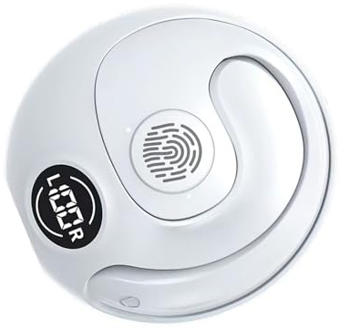 TECKEEN Oreillette Bluetooth V5.3 sans fil mains libres, sans fil, design sans prise d'oreille, écouteurs pour le sport, la course à pied, l'entraînement
