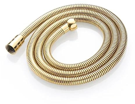1.5m Gold Stainless Steel Shower Hose | Hand Shower Flexi Pipe Durable