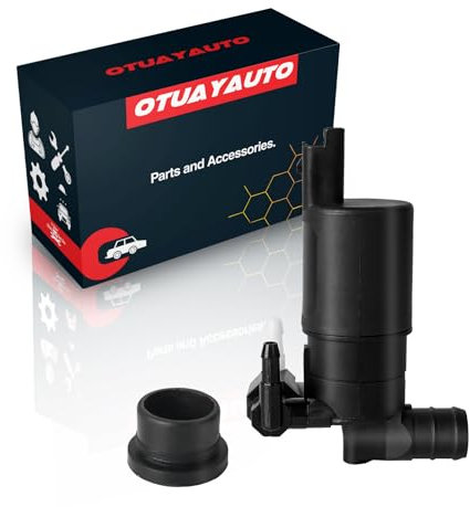 Pompe de lave-glace compatible avec Twingo II III, Clio III IV, Zoe, 106, 207, 208, 307, 308, 407, 807, OTUAYAUTO Pompe à eau lave-glace pour lave-glace