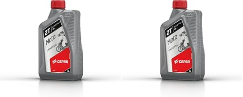 Cepsa Universal 1L Lubricante para Todo Tipo de Motos de 2T (Paquete de 2)