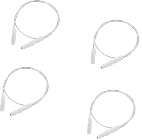 RYELDOM - Kit composto da 4 candelette con un altezza di 34 mm per cucina adatte a vari modelli Rex. Kit piezoelettrico per Cucina e piani di cottura.