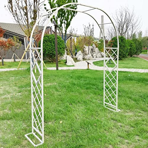 Arche de jardin en métal galvanisé antirouille pour décoration de mariage en plein air Arche en fer forgé avec bases 140 cm de large Noir
