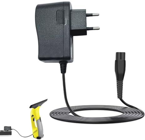 5,5V Chargeur pour Karcher Lave Vitre WV2, WV 2 Plus, WV1, Cable Alimentation pour Nettoyeur Lave Vitres Kärcher WV60, WV70, WV75, WV5, WV55 Adaptateur Secteur pour Nettoyeur de Fenêtres