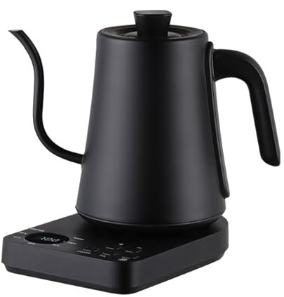 Bollitore Elettrico, Bollitore A Collo D'Oca Da 1 Litro, Riscaldamento Rapido, 1200 W, Per Caffè E Tè, Bollitore Per Acqua Calda In Acciaio Inossidabile Con Spegnimento Automatico, Protezione Contro