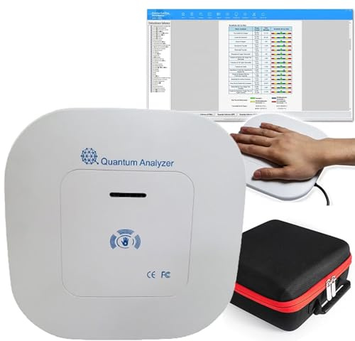 Analyseur Magnétique à Résonance Quantique De 10E GéNéRation Avec 52 Rapports Pour Un Test De Santé, Multilingue, Analyseur Quantique Par Contact Manuel Pour Une Analyse ComplèTe De La Santé