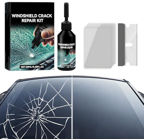 Glasreparaturflüssigkeit,2025 Neu Auto Windschutzscheibe Riss Reparatur Flüssigkeit,Steinschlag Reparaturset Windschutzscheibe Windschutzscheibe Reparaturset (1 Set)