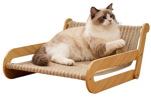 Kattskrapa, stort avkopplingsområde i sisal - sisal skrapbräda soffa kattsäng - för kattunge, inomhus, vilospel, sömn, vardagsrum, balkong, heminredning lägenhet