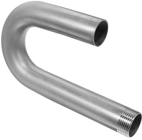 DECOMELODY Stainless Steel Bucket Pump Outlet Pipe with 3.2Cm U-Shaped Elbow, Industrial Grade Sanitary Hose for Food and Dairy Processing, Commercial Bucket Mounted Transfer Tubing