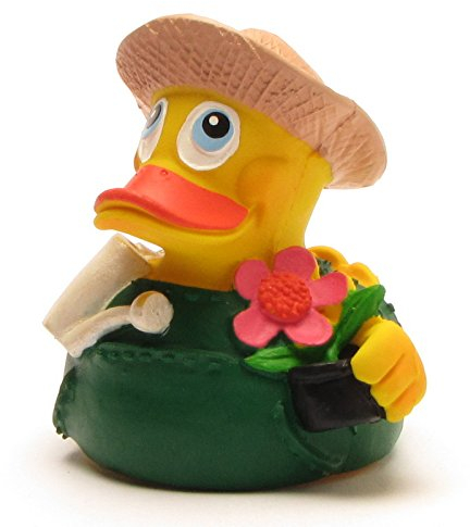 Duckshop I Badeente Gärtner I Quietscheentchen I Quietscheente I Geschenk für Gärtner I Geschenk für Gärtnerinnen I Geschenk für Gartenfreunde