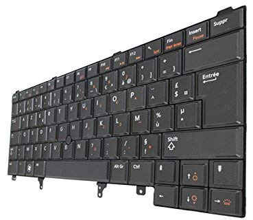 Clavier Dell Latitude E6420-0NNHKN - AZERTY USB 105 touches Tactile Rétroéclairé Intégré Ordinateur portable