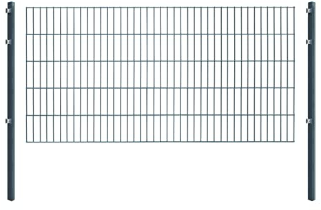 Arvotec Einstabmatten, H 100 cm, anthrazit (RAL7016), L 10-50m - Drahtstärke 8/6/4mm - langlebig, robust & preisgünstig (Einstabmatten, 100 cm, anthrazit, 10 m)