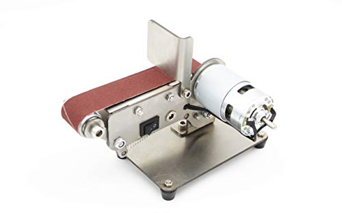 Levigatrice a Nastro da Banco, Smerigliatrice da Banco per la Fresa di Punte di Acciaio,Bordi di Lama,Lucidatura Radice di Bodhi