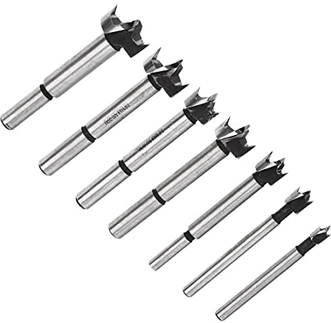 sourcing map 7 in 1 Set Forstner Holzbohren Bohrer Locher für Holzarbeit 1/4 - 1 Durchmesser