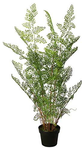 Frauenhaarfarn im Topf Fünf-Finger-Farn Kunstpflanze Farn Deko-Farn 115 cm hoch