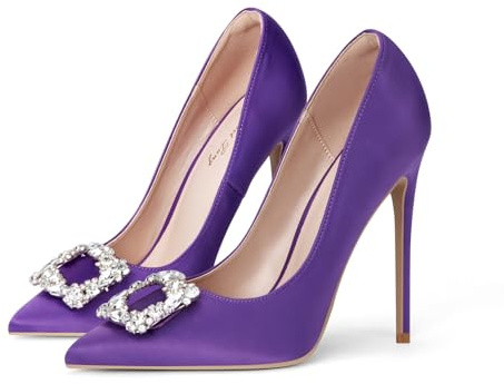 Zhabtuc Scarpe con Tacco da Donna Décolleté con tTacco Alto Classico Décolleté Scarpe col Tacco Donna Stiletto Tacco Alto Nozze Festa Sexy Eleganti Scarpe 12CM High Heels