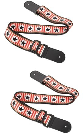 HEMOTON 2st Personalisierter Gitarrengurt Tischband Dekoration Schulterholster Zubehör Polyester Rock'n'roll