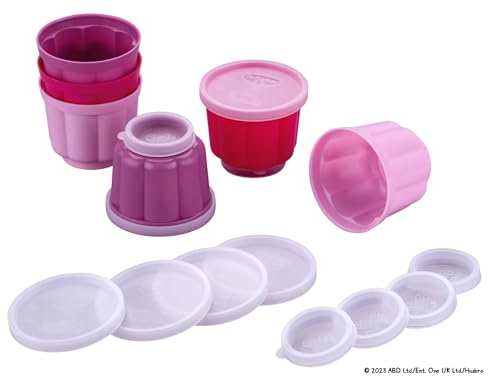 Dr. Oetker Puddingförmchen mit je 2 Deckeln Peppa Wutz – Perfekt zum Backen mit Kindern und Fans von Peppa Pig, ideal für Kindergeburtstage - 6 Stück, Rosa