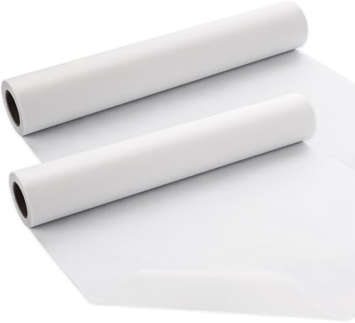 ZOFUN 2 Rollen Transparentpapier A3, 31cm x 23M Kohlepapier zum Durchzeichnen, 63gsm Schnittmusterpapier Rolle, Transparentes Musterpapier für Schneiderei, Schnittmuster, Zeichnen, Architekten
