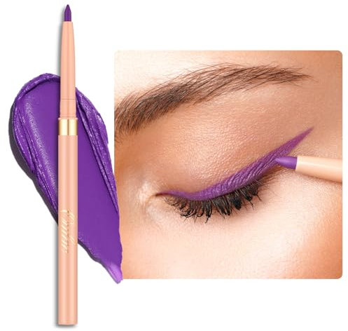 OULAC Lápices de Ojos Mate, Twist-up Purple Eyeliner, Altamente Pigmentado y Suave, Fórmula Resistente al Agua y de Larga Duración, Vegano y Libre de Crueldad (08) Well-dressed