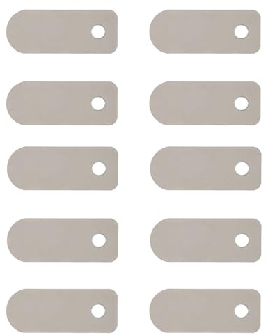Piastra valvola compressore d'aria, confezione da 10 piastre di ricambio per compressore d'aria senza olio, in metallo, 13 x 33 mm