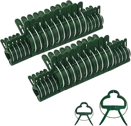 Ram® Lot de 100 clips réglables pour plantes grimpantes 2 tailles