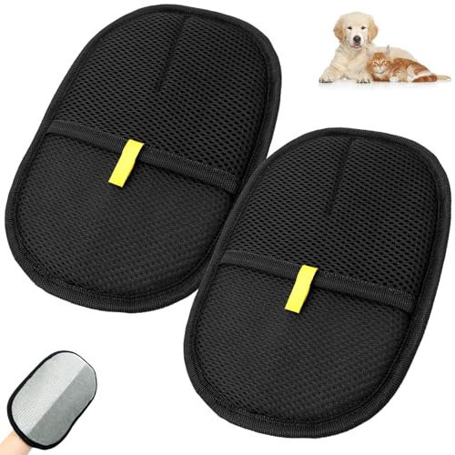 WPPQWP 2 quitapelos para mascotas, guante reutilizable para eliminar el pelo de animales, principio electrostático, cepillo de pelusa para el cuidado de mascotas, sofás y alfombras