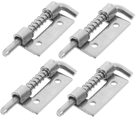 Ipetboom 4piezas Pestillo de Resorte de Acero Inoxidable Cerrojo de Barril Pasador de Pestillo para Gabinetes Cajas Fuertes Cerradura de Puerta