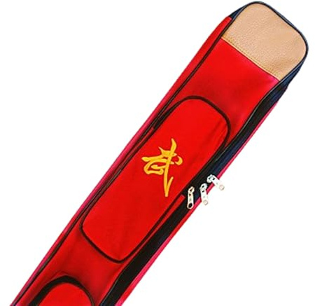 PBWERIGL Borsa per Scherma, Borsa for Spada Tai Chi con Tracolla a 2 Strati Multicolore, Diverse Misure(Wine Red is 100cm Long)