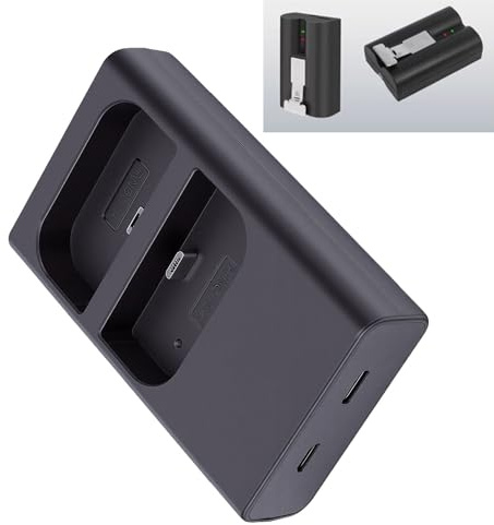 Aramox Dörrklocka Batteriladdarstation Dubbel Plats med Smart Kretsskydd för Ringklocka 2 3 3 Plus 4 Batterier USB C Snabbladdning