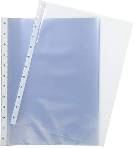 Exacompta 86134E 10er Pack Ersatz-Sichtüllen für Ringsichtmappen Exactive DIN A4 glatt Prospekthülle Aktenhülle Klarsichthülle Ringmappe Ringhefter Spiralhefter