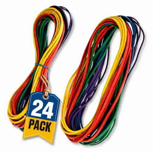 1InTheOffice Large Big Rubber Bands, 24/Pack