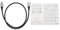 Tastiera Numerica Wireless, Tastierino Numerico Portatile a 34 Tasti con HUB Type-C USB 3.0 per Android(Argento)